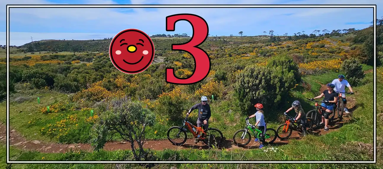 Video Drone footage of a scenic bike kids trail. 